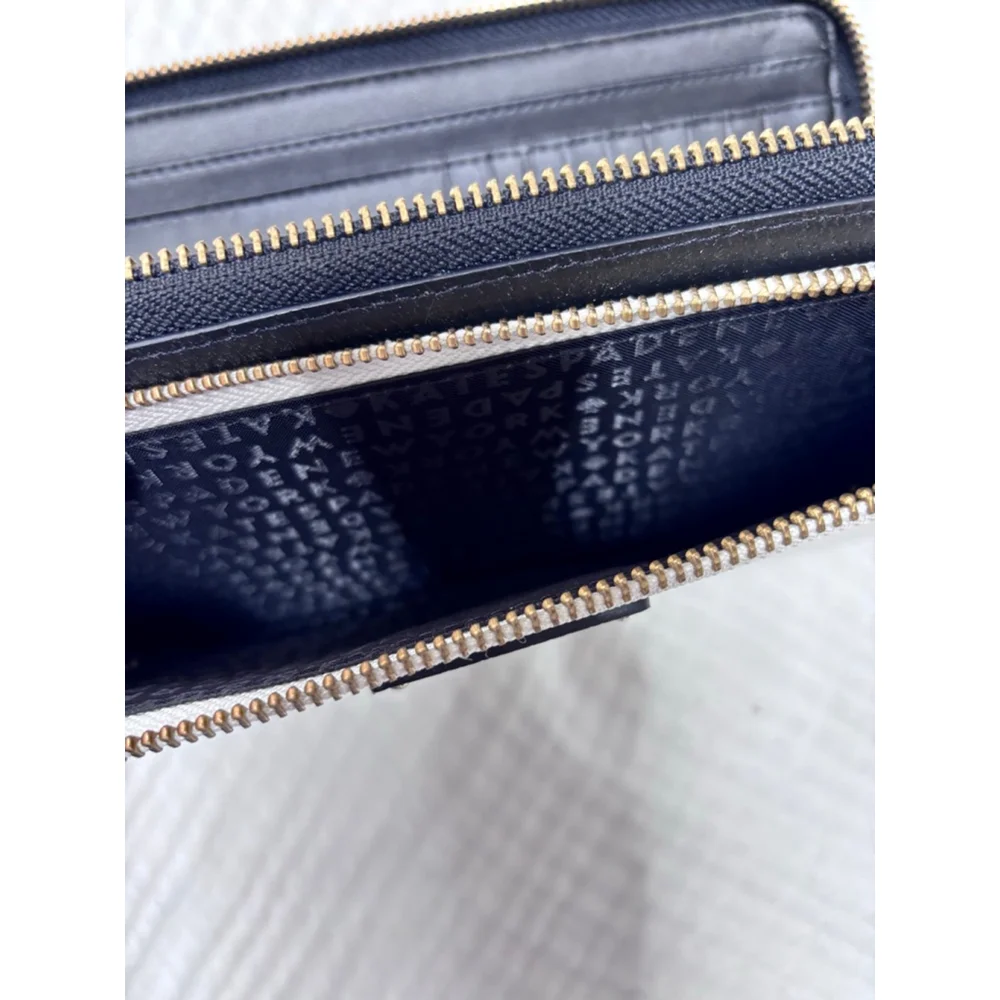 Women's Kate Spade Wallet One Size White Black Gold accents